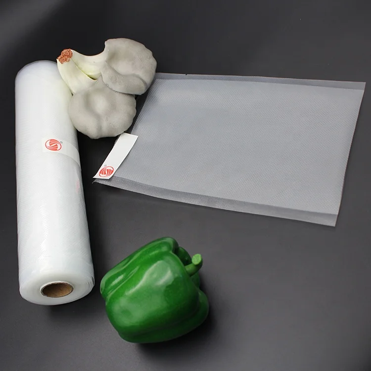 
Household Food Grade Heat Seal Embossing Preservation Vacuum Sealer Rolls 