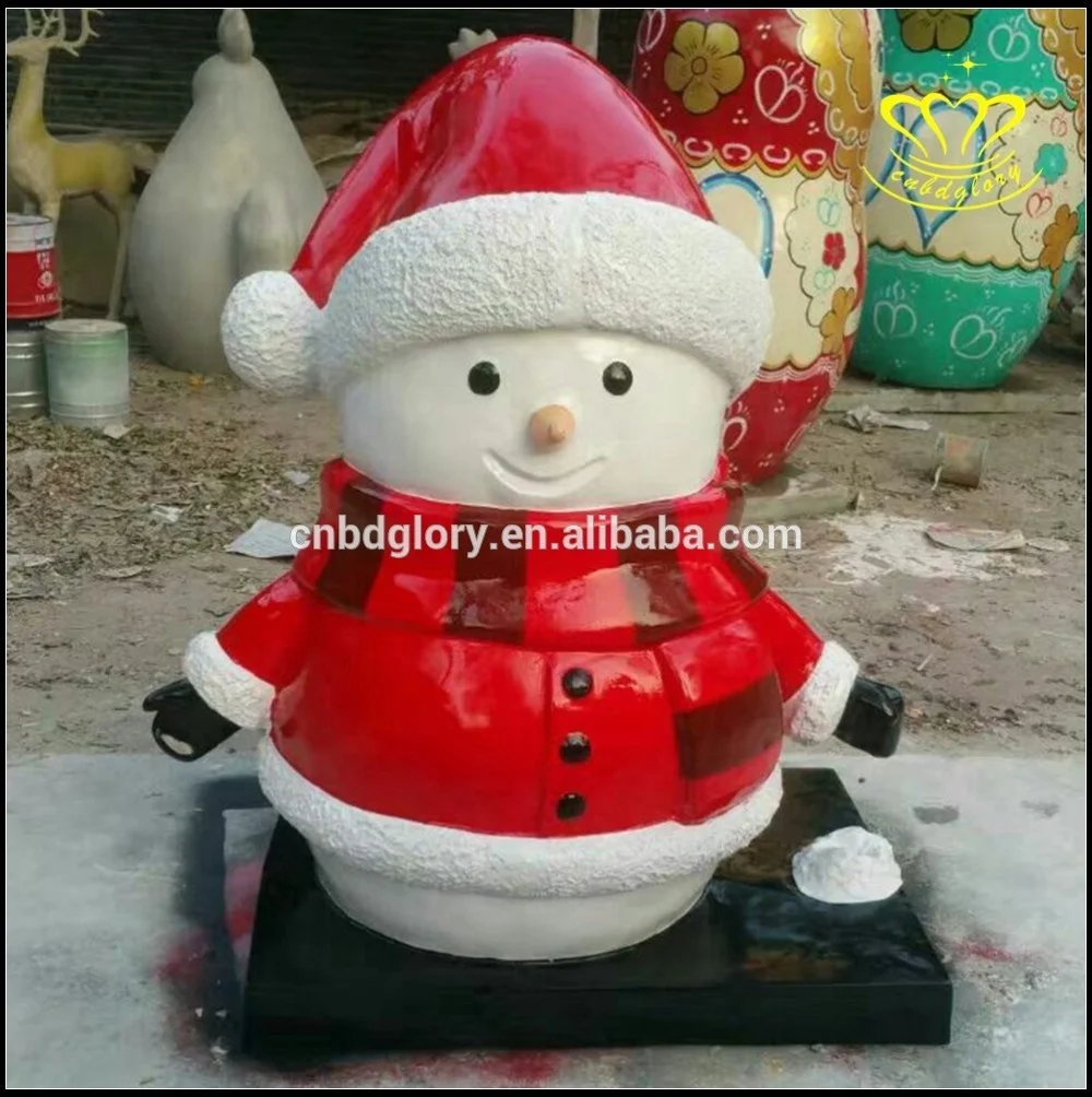 Outdoor garden Christmas ornament resin crafts art Sculpture Fiberglass Statue Santa Claus