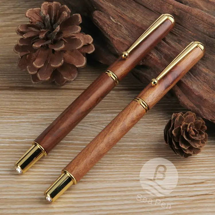 Seapen Can Make Mahogany Roller Pen to Supply Mahogany Furniture Gifts Mahogany Fountain Pen Wood Gift Pen with Logo Custom