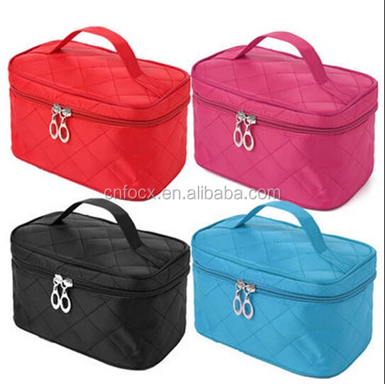 Portable Cosmetic Storage Makeup Bag / Travel Case Nail Polish Holder / folding cosmetic bag