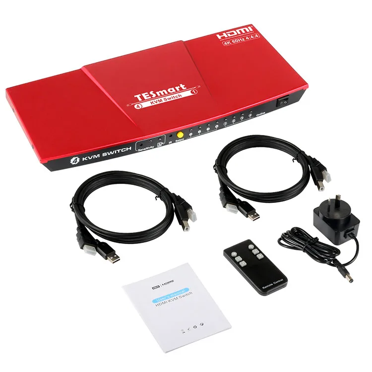 4K HDMI KVM switcher 4X1 USB 2.0 HDMI KVM Switch new year on sale