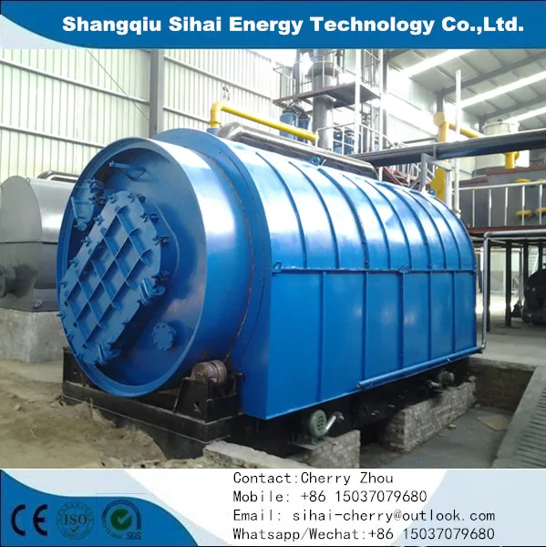Used rubber tyres extracting oil plants recycle tyre to fuel oil with free installation