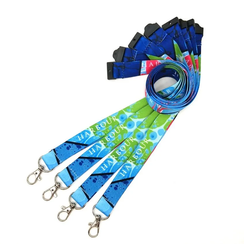 
2cm x 90cm logo custom dye sublimation printed lanyards no minimum order 