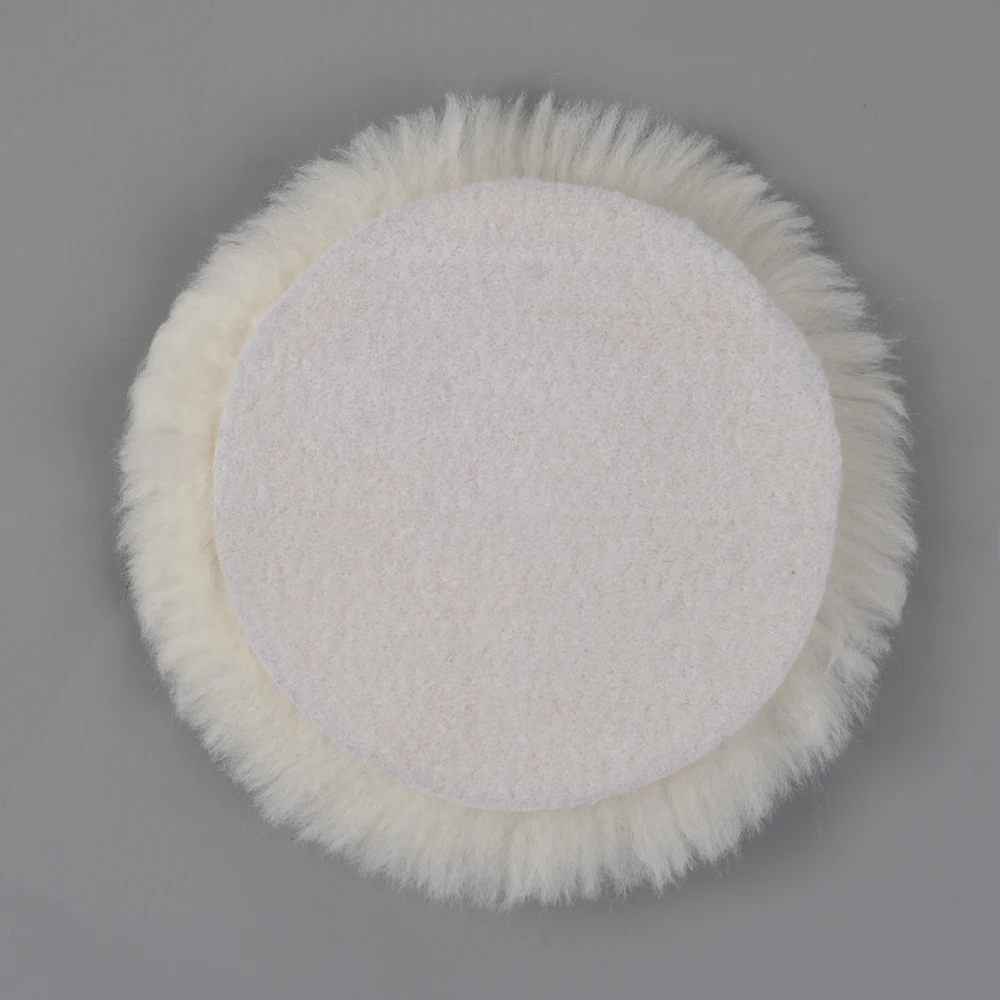 Chinese Factory Supply Lambskin Polishing Pad Lambs Wool Buffing Pad for car and furniture