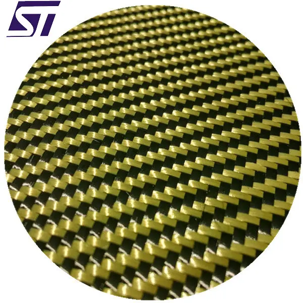 Blue Kevlar Carbon Fiber Fabric Hybrid Price Aramid And Carbon Fiber
