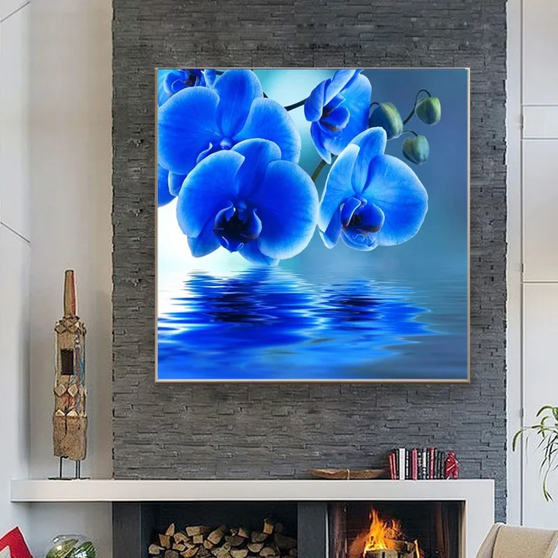 Mosaic Needlework diamond painting 3d abstract acrylic flower painting decor