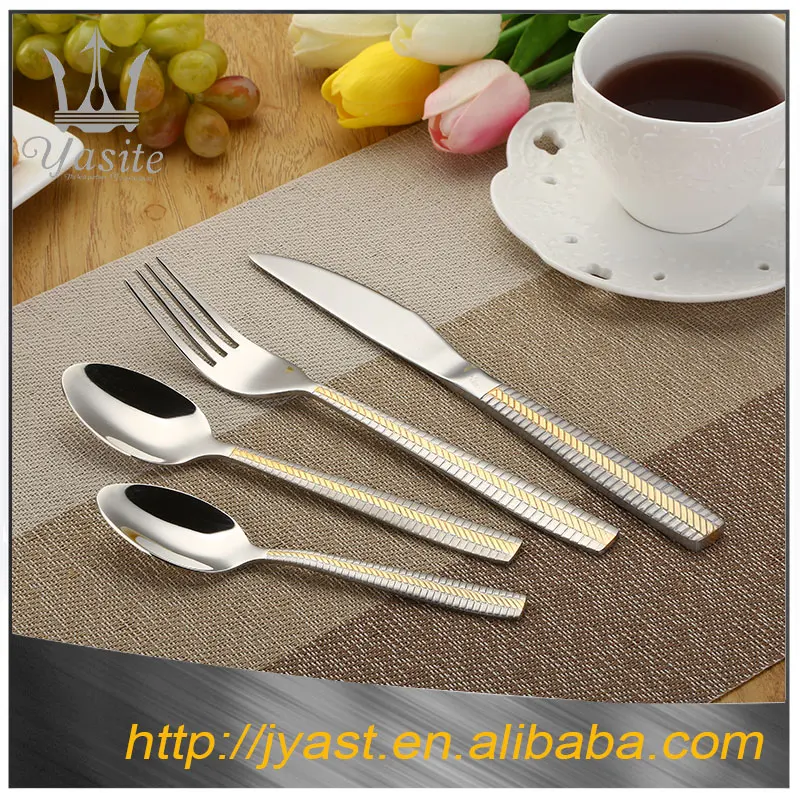 2016 Турция посеребренные 18/10 столовые приборы из нержавеющей стали вилка и ложка набор