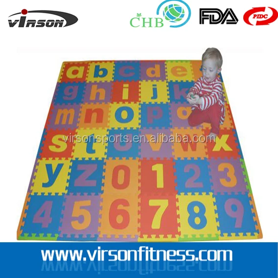 
Virson Colourful Cheap EVA Tatami Puzzle Play Mat For Baby 