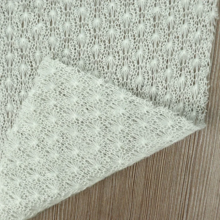 Warm textiles white hacci wholesale mohair knit for sweater