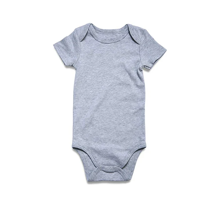Unisex Baby Bodysuits Solid Black Short Sleeve One-Piece Bodysuits Wholesale Boutique Organic Cotton Baby Onesie