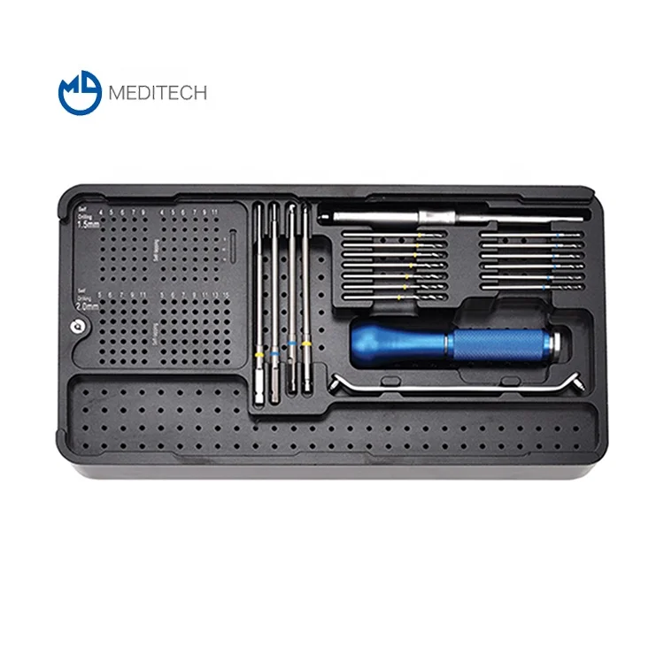 Оптовая продажа, дешевый набор ортопедических хирургических инструментов для имплантации титана для хирургии maxilloface