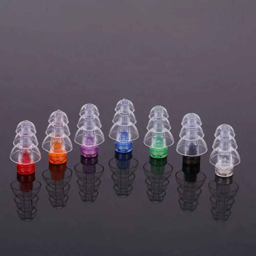 EP1011 High fidelity transparent silicone music earplugs for concert