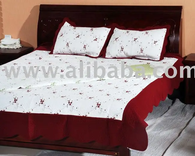 Embroidery bedspread