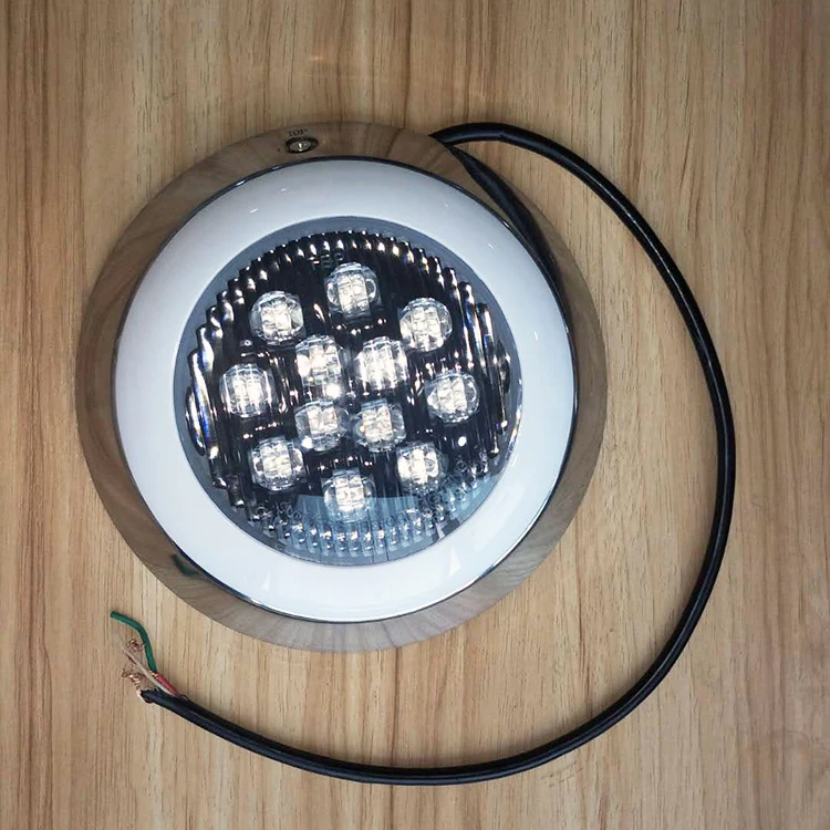 Высококачественный материал SS304 подводный водонепроницаемый IP68 18 Вт водный светодиодный светильник для бассейна 12 В ac dc