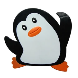 Wholesale Bathroom Safety Happy penguin PVC Bathtub Tread Mini Bath Mat for Baby Kids