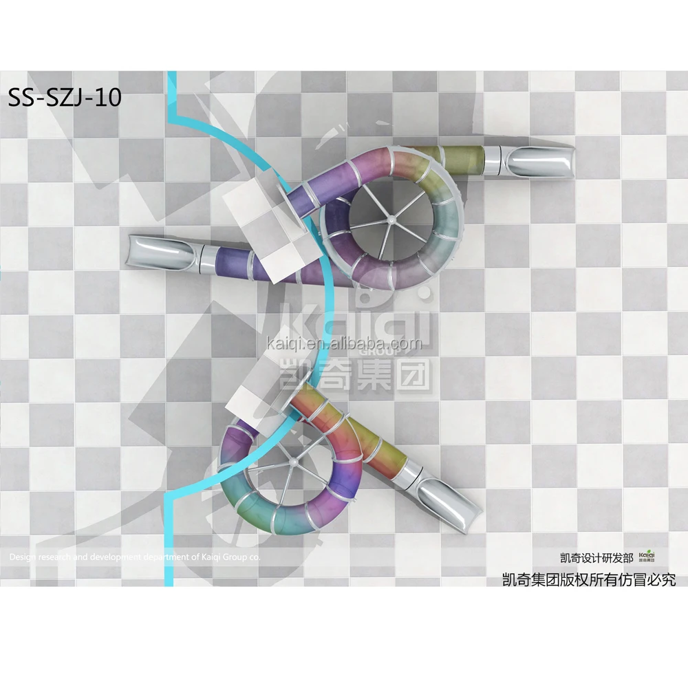 KAIQI quality playground stainless steel slides