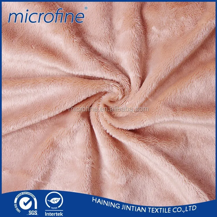 Супер мягкий полиэстер velboa ткани, трикотажные velboa ткани, velboa мех ткань