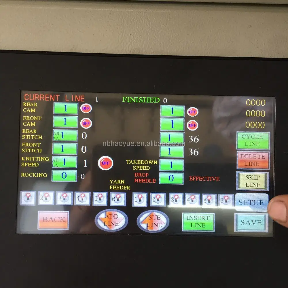 Single head 52 inches 18 gague collar knitting machine Model HY-521P