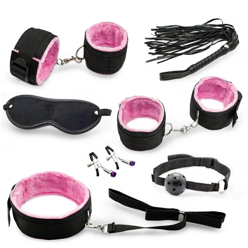 
Seven Sets of Plush Leather 7 Pieces of Adult Sex Toys Tied up Binding Alternative Couples 