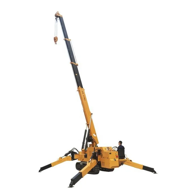 Mini Safty 5.5Ton Mobile Crawler Construction Spider Crane For Sale