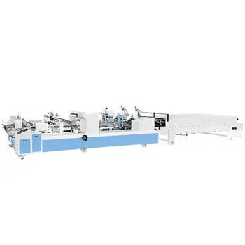 High Speed Pre-Fold Fold And Glue Auto Packaging Folder Gluer Machine Automatic