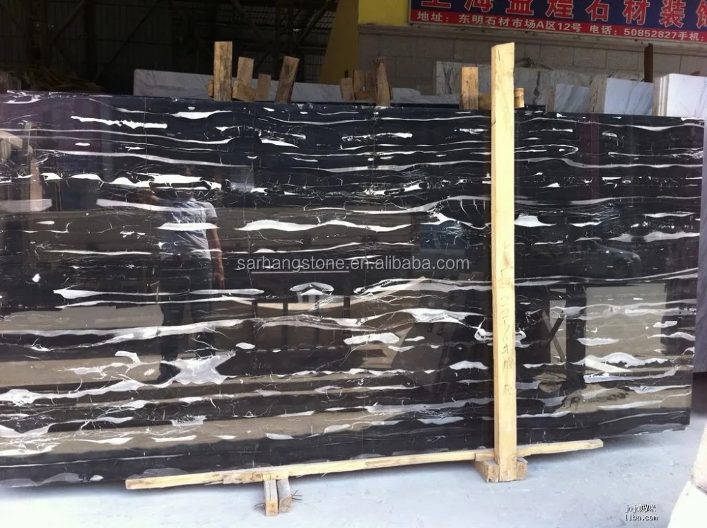 
Cheap price Chinese black and white marble 