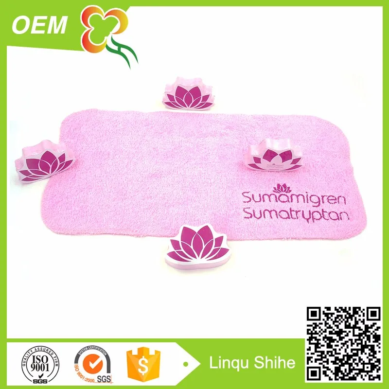 Оптовая рекламные 100 хлопок печатных цветок полотенце