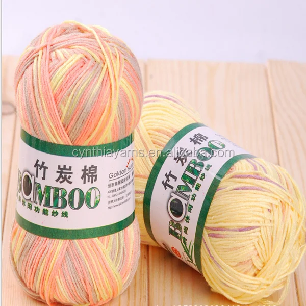 Cynthia Factory Supply Hot New Products For 2017 Bamboo Cotton Crochet Yarn For Summer