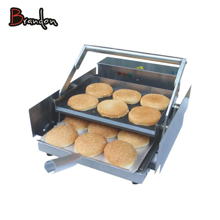Commercial Stainless Steel Hamburger Bun Toaster