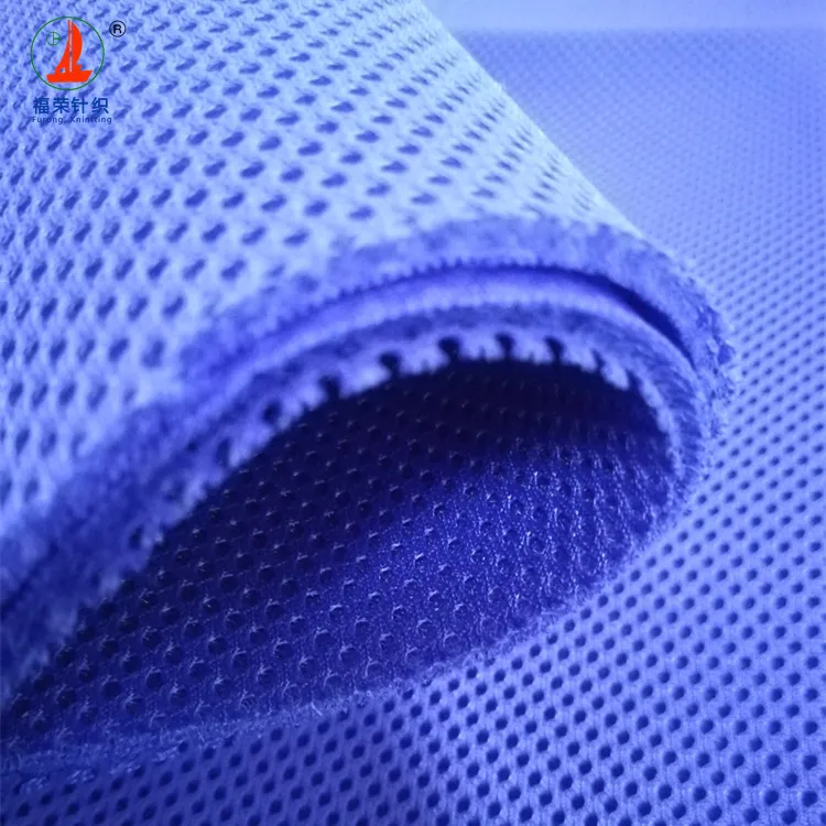 OEKO Tex стандартная 3 мм полиэфирная круглая дырочка сэндвич 3D воздушная сетчатая ткань для стула сумки спортивной обуви