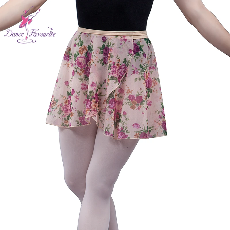 Dance Favourite Adult girls flower chiffon skirts ballet wrap skirt 01D0022