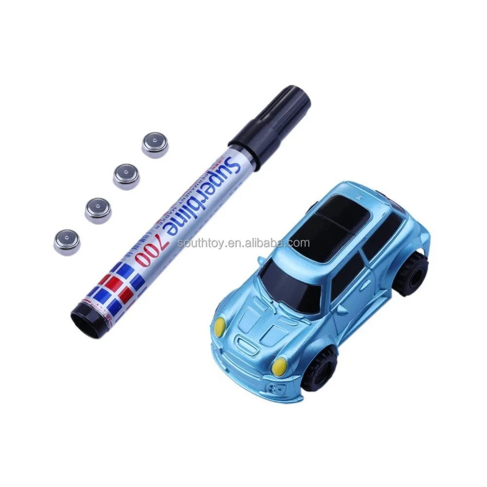 Kids Follow Any Drawn Line Magic Pen and Car Inductive Truck Toys