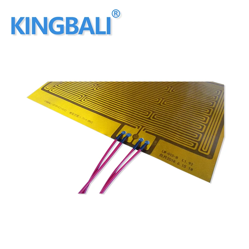 Anti-corrosion High Temperature Resistance Electric Soft Film Heaters for Aircraft PI heating film