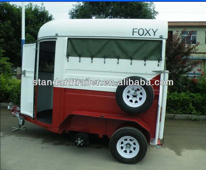 
Two horse straight load economic horse float 