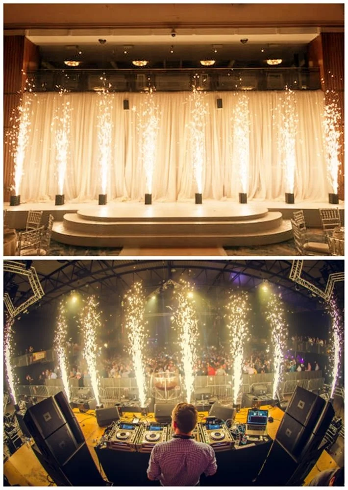 Cold Fireworks machine dj cold spark fixture cold fountain flame fireworks wedding sparklers 650w wedding effect machine