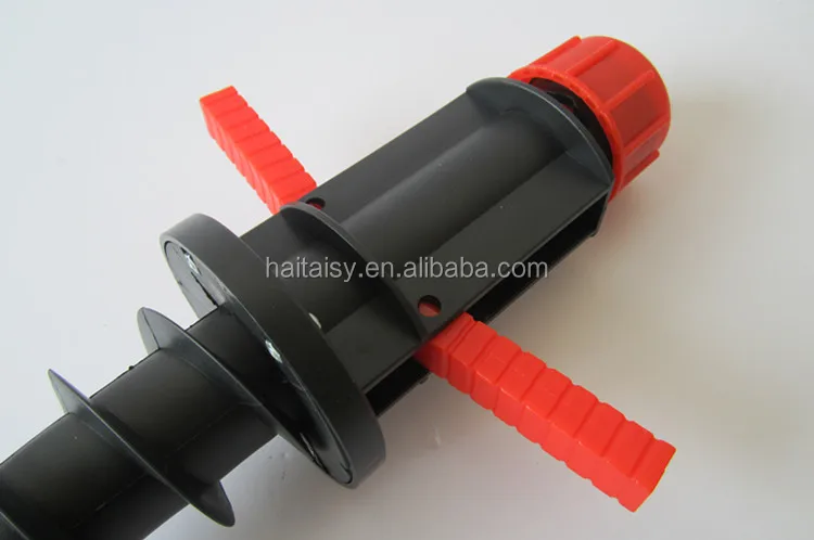 New Desgin Beach Umbrella Plastic Ground Screw Anchor Beach Umbrella Drill