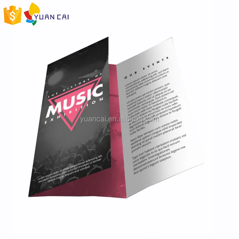 Custom low price A3 A4 A5 Brochure Booklet Flyer Catalog Printing in China