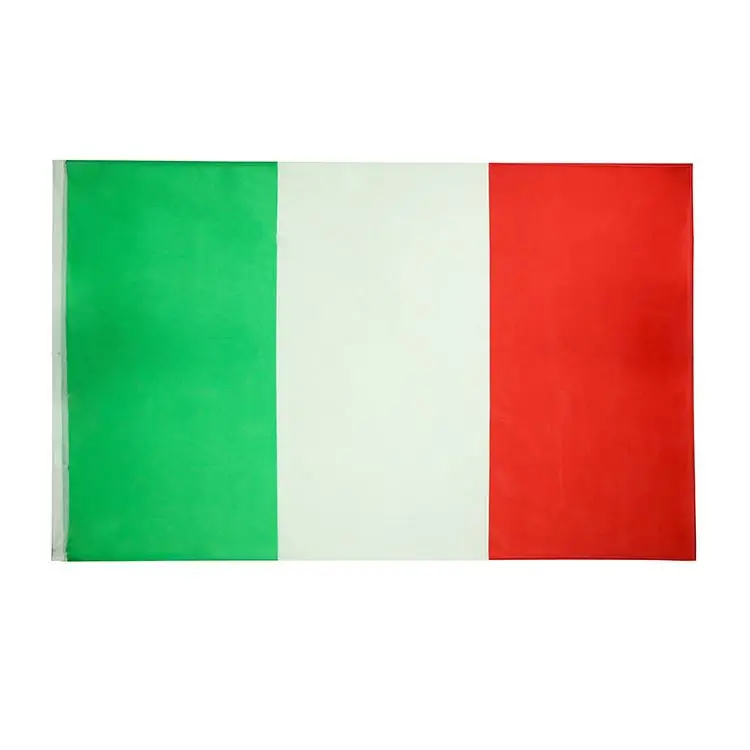 Custom logo clear printing green white red stripes cheap price for outdoor advertising banner flag