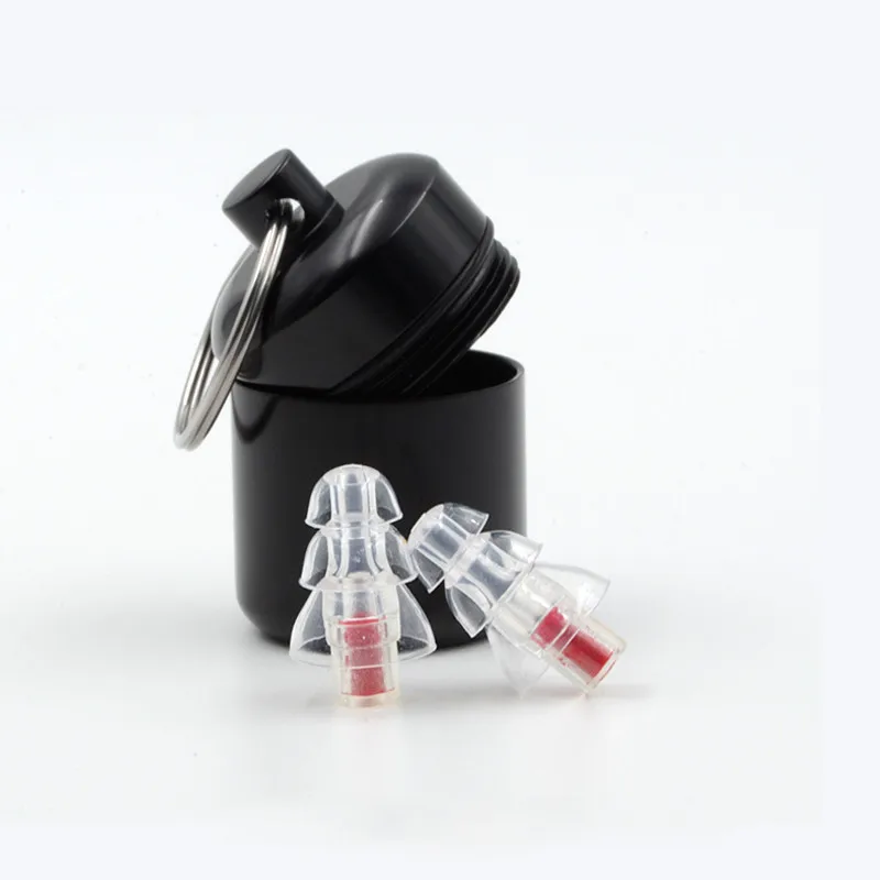 Noise reduction hearing protection silicone music earplug with filter