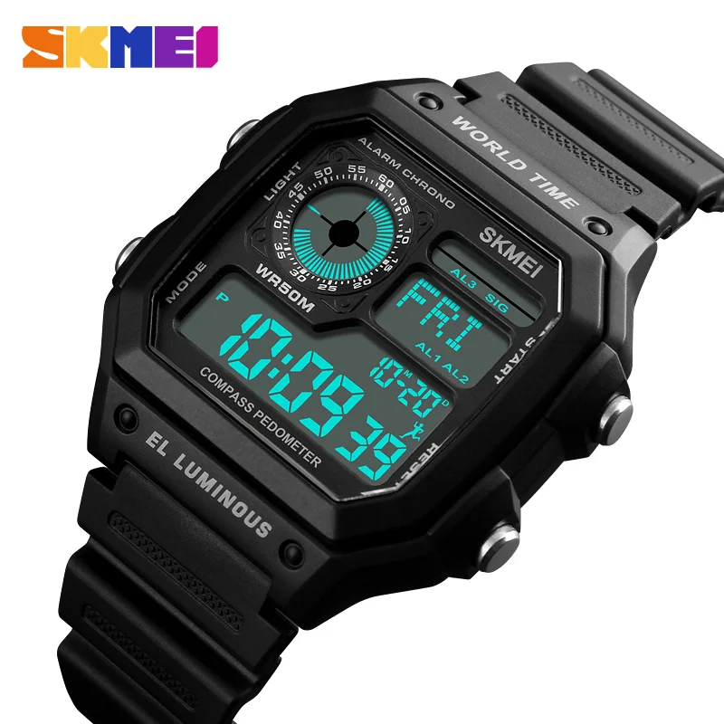  Skmei 1373 ручные часы новый стиль наручные цифровой шагомер reloj умные