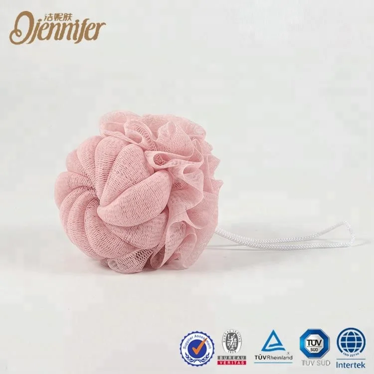 Rolling Chrysanthemum Shape Sponge Ball for Bathing Body Cleaning Cute Bath Sponge