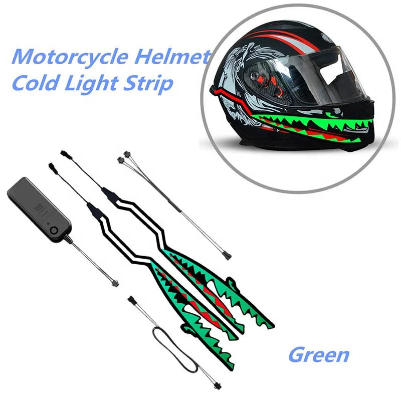 
Outdoor Waterproof Bicycle Led Motorcycle Helmet Light Strip Flexible El Light Strip 