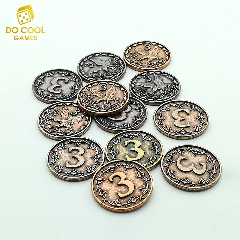 Fast delivery metal coin for board game