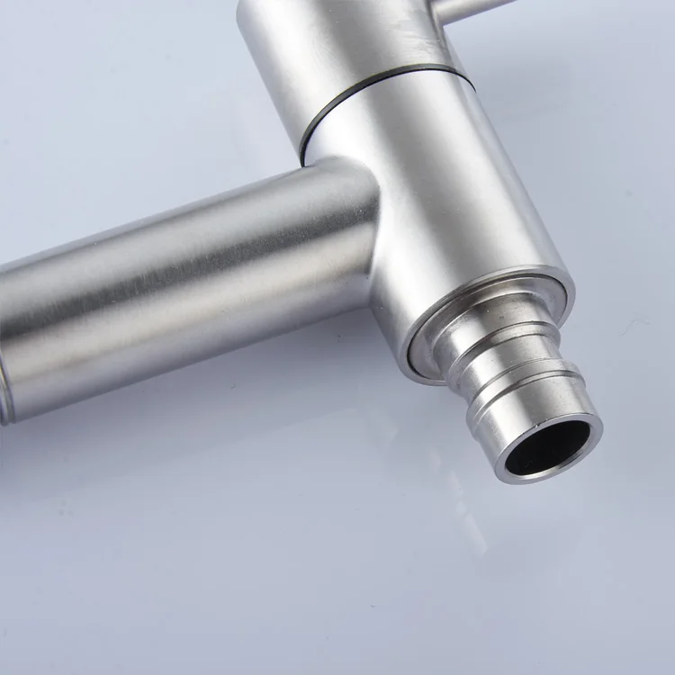 Wall mounted single hot or cold water tap 304SS bibcock taps