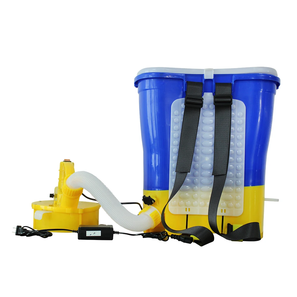 China manufacturer 12V electric adjustable knapsack granular fertilizer applicator