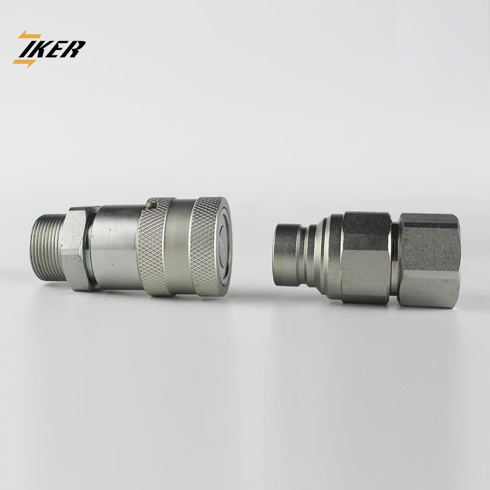 Manual Flat Face Interchange Loader Machine Hose Connector 1/2 Inch Npt Thread Coupling High Quick Hitch Excavator Manufacturer