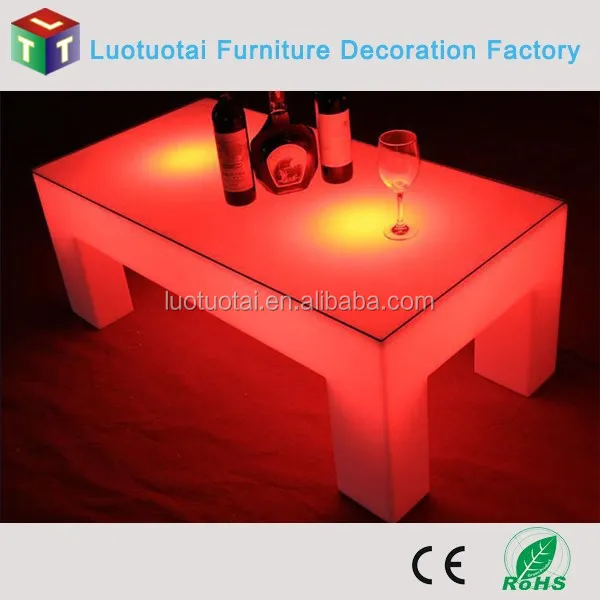 Illuminated Living Room use LED Tea table/LED Coffee Table