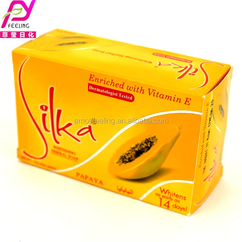 
Оптовая продажа, травяное косметическое Отбеливающее мыло Silka с папайей 