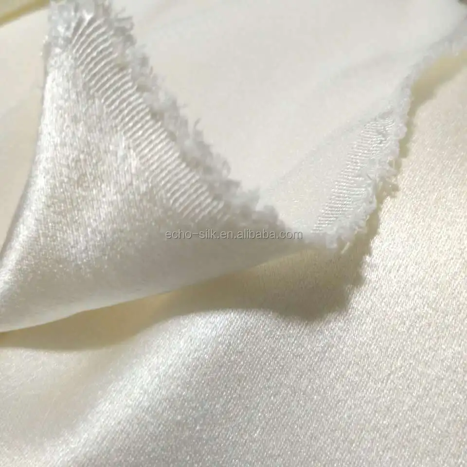 100% silk satin back crepe fabric  for wedding dress
