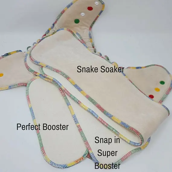 
Absorbent hemp diaper cloth diaper fitted reusable anti-bacterial organic cloth diaper nappy heavy wetter overnight 